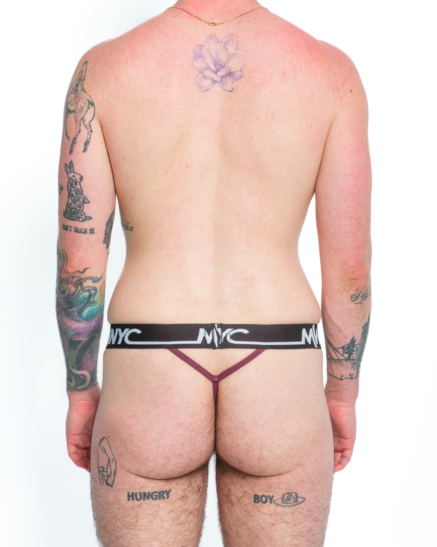 Eggplant Y-Back Thong