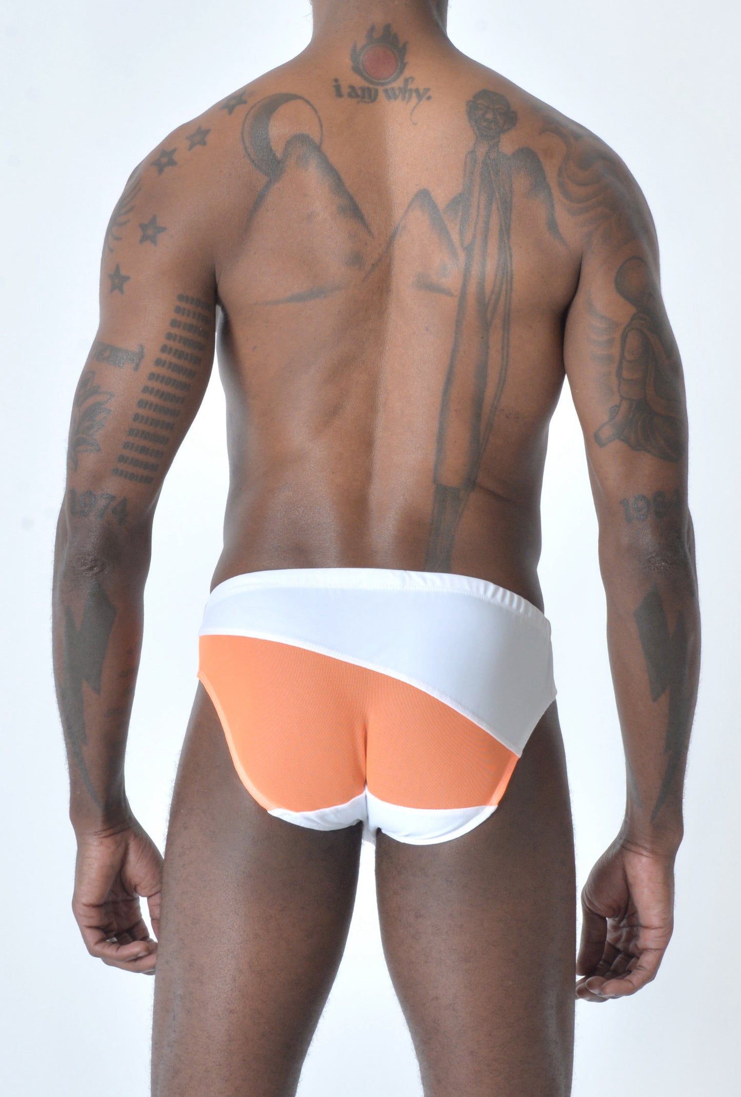 White Slasher Swim Brief