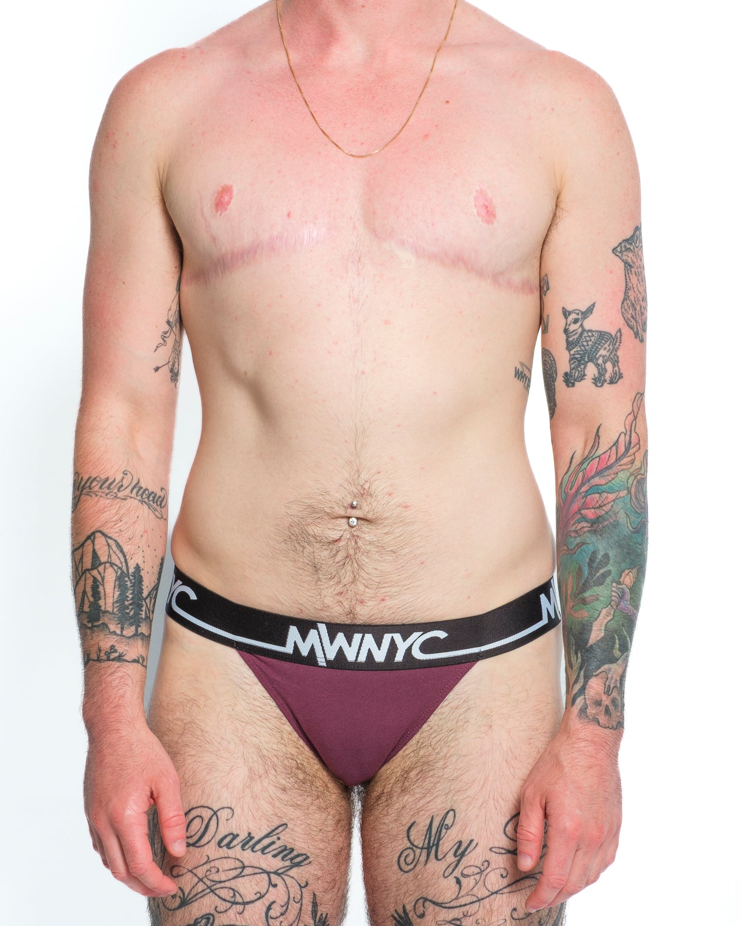 Eggplant Y-Back Thong