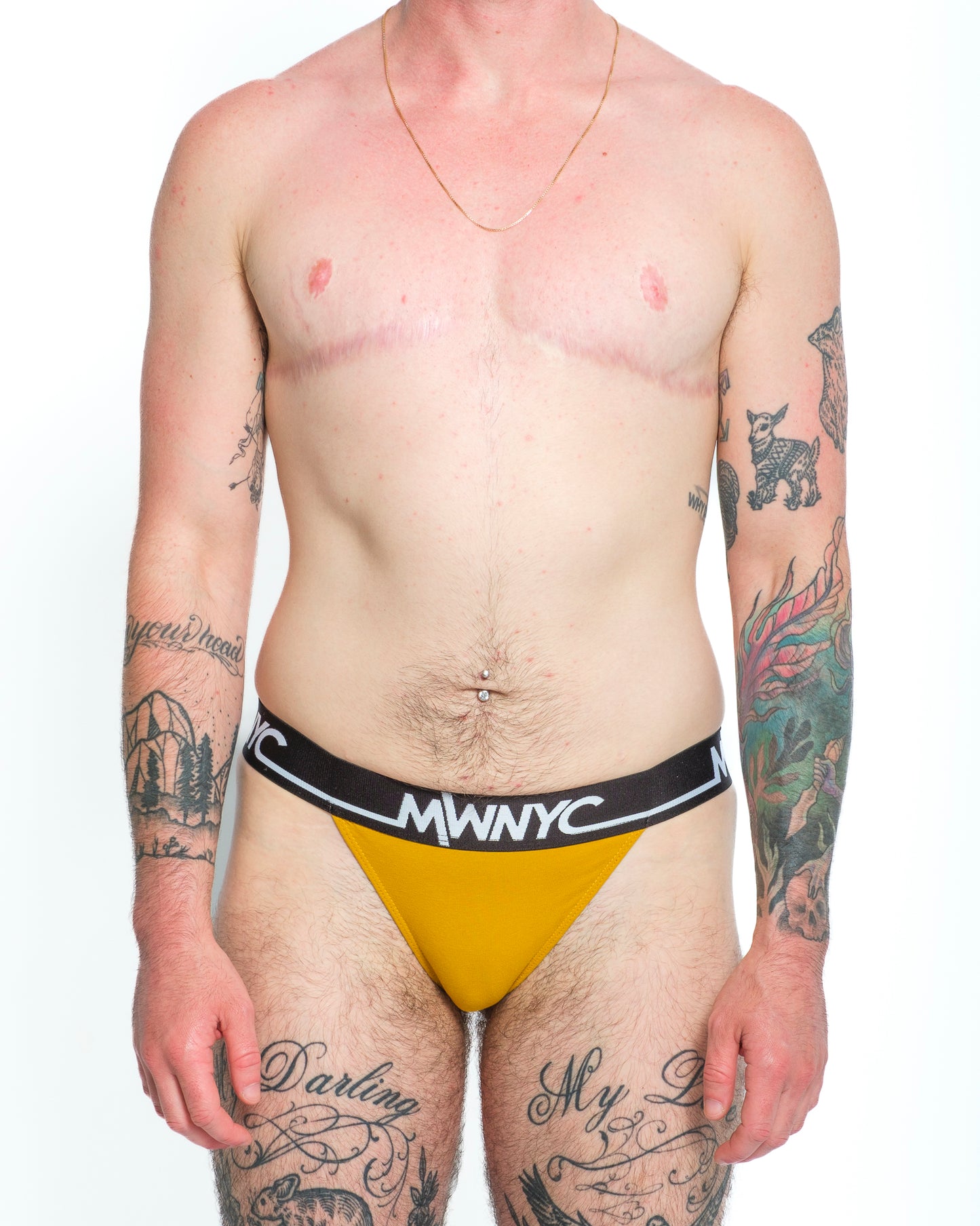 Mustard Y-Back Thong